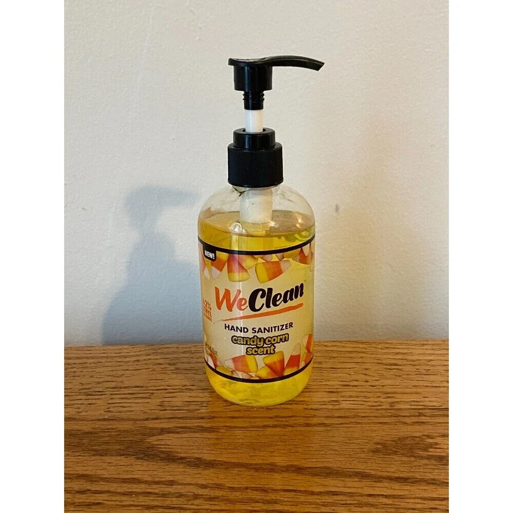 Hand Sanitizer Candy Corn Scent 1ea 8.45oz blt By WeClean-VERY RARE-Fall Autumn